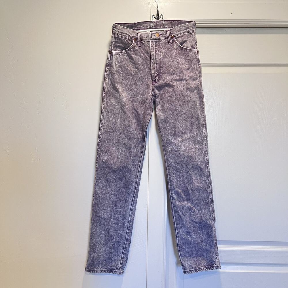 Vintage Wrangler Women’s Jeans/ Stonewashed Purple/ Size 13 Length 34
